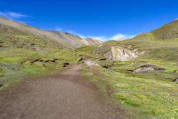 Fototapeta premium Trekking in the Andes