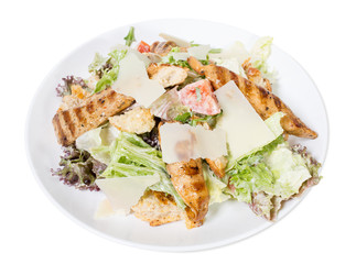 Caesar salad with grilled chicken.