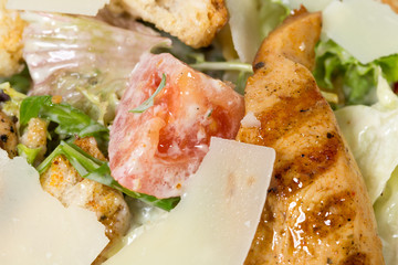 Caesar salad with grilled chicken.