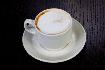 Delicious latte coffee