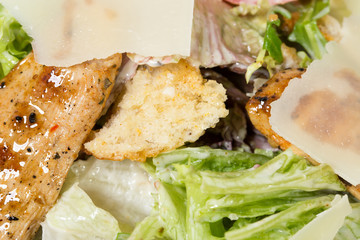 Caesar salad with grilled chicken.