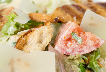 Caesar salad with grilled chicken.