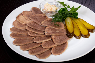 Tasty beef tongue