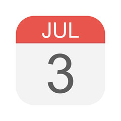 July 3 - Calendar Icon
