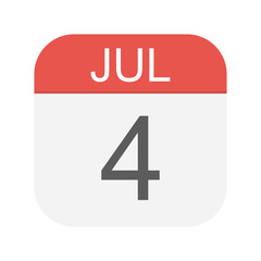 July 4 - Calendar Icon