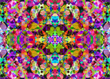 Multicolored Kaleidoscope abstract background.
