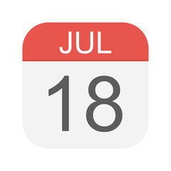 July 18 - Calendar Icon
