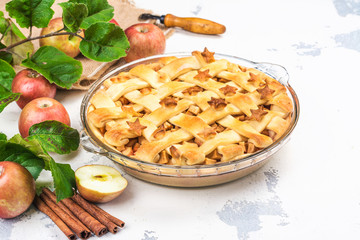 Ingredients for apple pie