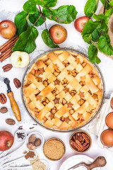 Ingredients for apple pie