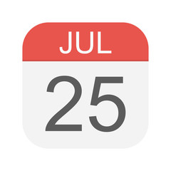 July 25 - Calendar Icon