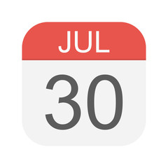 July 30 - Calendar Icon