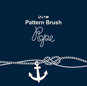 Vector Brush Old Sea Rope