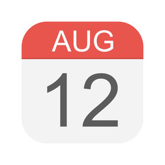 August 12 - Calendar Icon