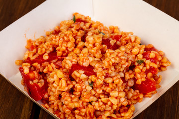 Bulgur with tomato
