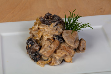Mushroom with pork