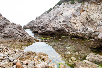 Breathtaking landscapes along Costa Brava in Catalonia Spain