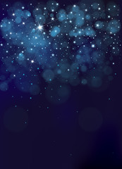 Vector night starry sky background. - 223229676