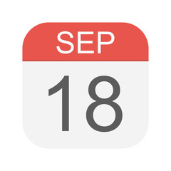 September 18 - Calendar Icon