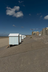 Fototapeta na wymiar beach huts at the beach