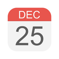 December 25 - Calendar Icon