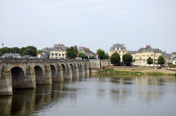 Fototapeta na wymiar Saumur an der Loire