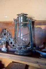 Obraz na płótnie Canvas Antique kerosene lamp.Decoration details