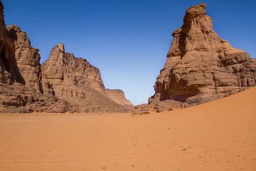 Foto op Plexiglas Amazing rock formation  in  Tadrart Rouge. Tassili n’Ajjer National Park,   Algeria    © krysek