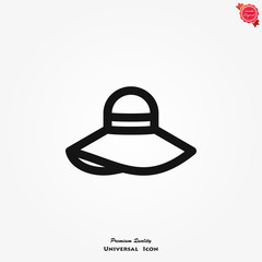 Hat vector icon, can be used in logo, UI and web design