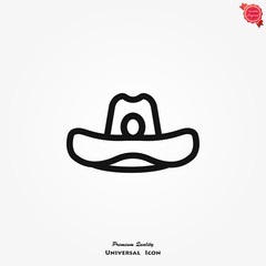 Hat vector icon, can be used in logo, UI and web design