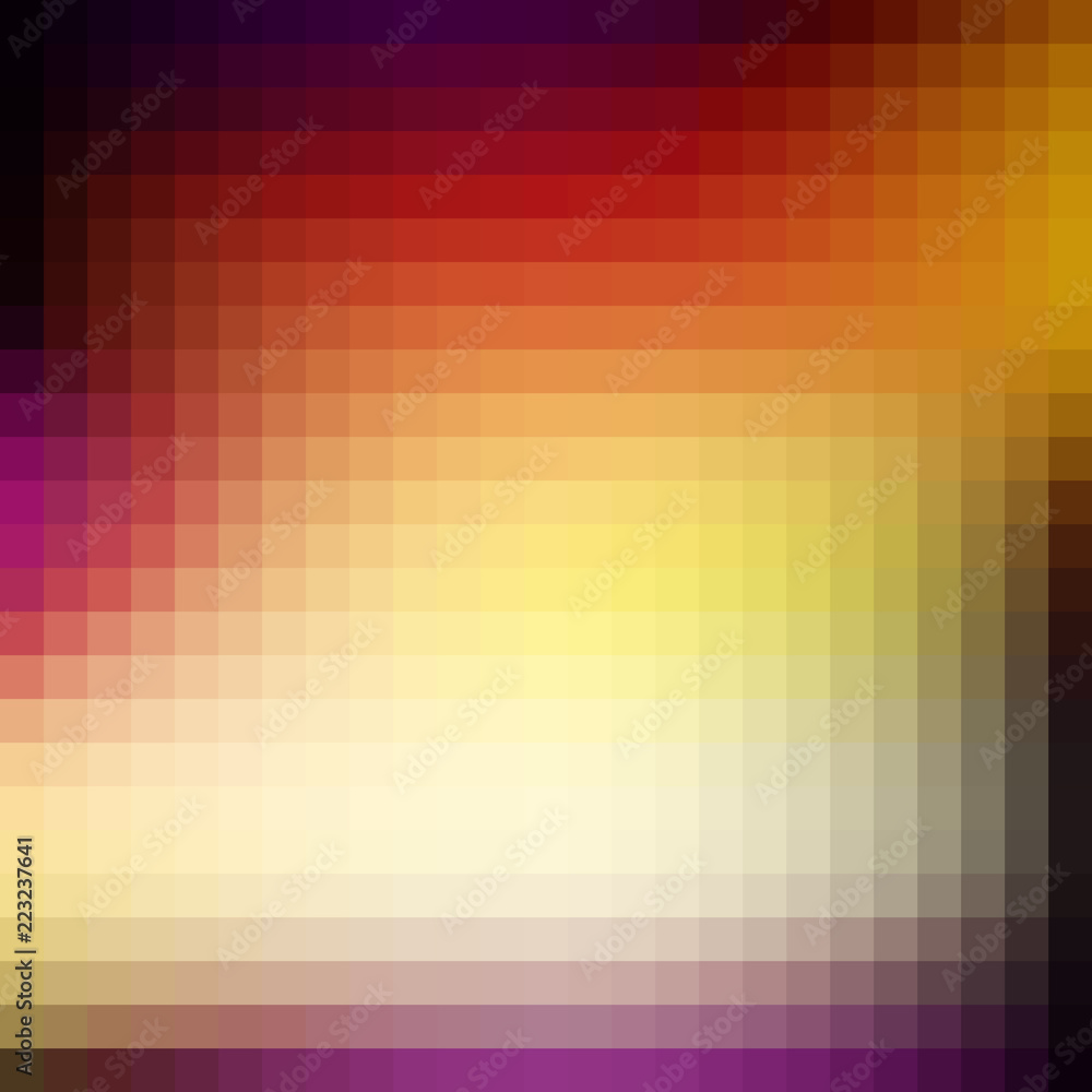 Aufkleber Abstract bright mosaic pattern textured by squares. Vector