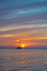 Fototapeta premium Voilier au levant