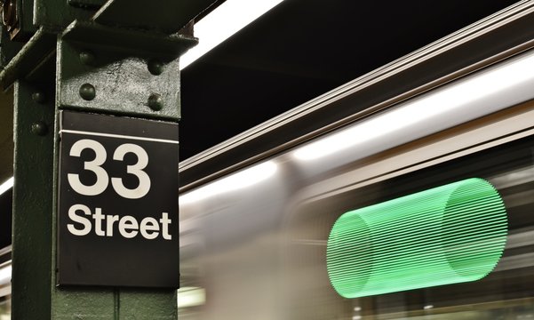 MTA New York City Transit Subway Sign