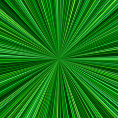 Obraz premium Green hypnotic abstract starburst background - vector graphic from striped rays