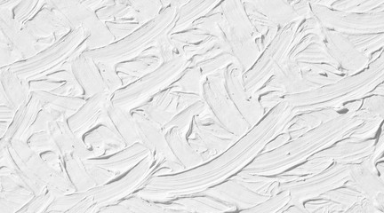 Texture of white color with patterns of divorces and strips painted by paints. Background for a holiday card.