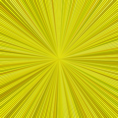 Obraz premium Yellow hypnotic abstract star burst stripe background - vector blast graphic