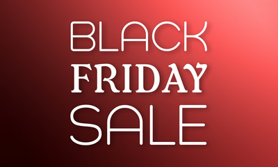 Black Friday Sale - white text on red background
