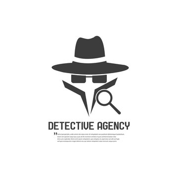 Detective agency badge. Vector illustration