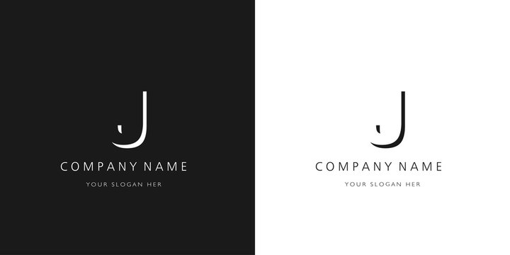  j logo letter modern design