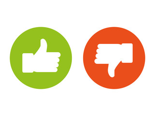 Obraz premium Like and dislike symbol.