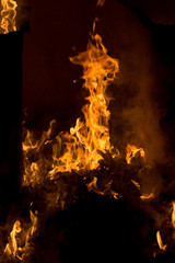 burning trash
