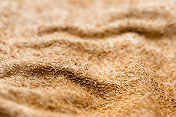 Yellow towel close-up