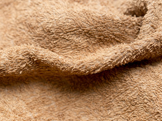 Yellow towel close-up