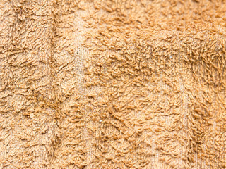 Yellow towel close-up