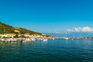 Fototapeta na wymiar Baska town in Krk Island , Croatia