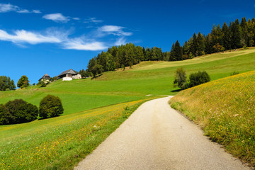 Beautiful landscape in a hiking trail in Austria
