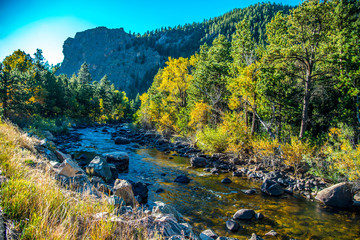 Stream running through the canyon