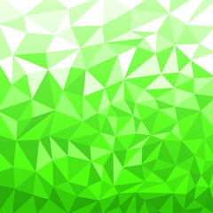 Fototapeta na wymiar Abstract green triangles background low poly