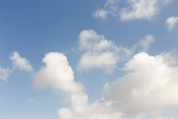 Beautiful blue cloud in the sky