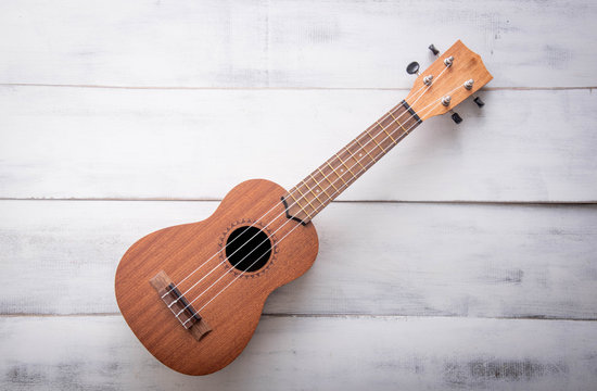 isolated ukulele guitar