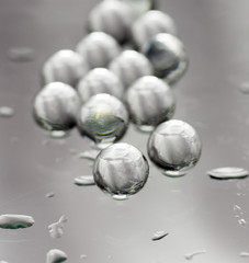 Balls of the hydrogel